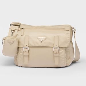 Prada Desert Beige Re-Nylon Shoulder Bag